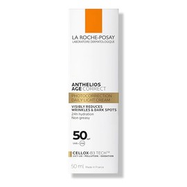 La Roche-Posay Anthelios Age Correct Protector Solar Facial Antiedad Con Ácido Hialurónico Y Phe-Resorcinol, Reduce Arrugas Corrige Manchas, Textura N