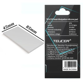 Thermal Pad 14.8 W/mK, 85x45x3mm, Non Conductive Heat Resistance High Temperature Resistance, Silicone Thermal Pads for Laptop Heatsink GPU CPU LED Cooler (3mm)