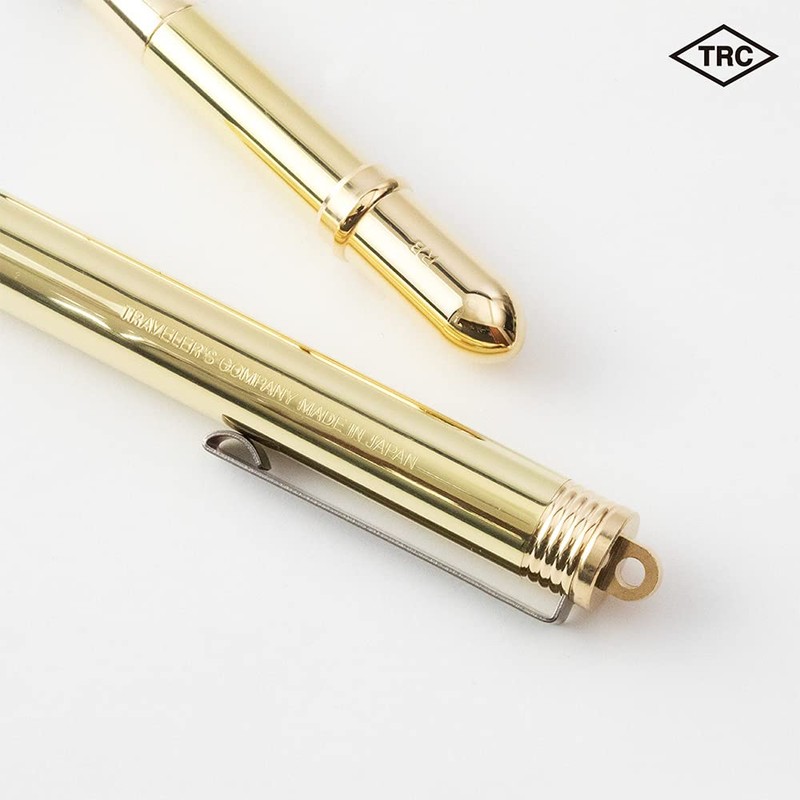 Midori Travelers Company TRC Brass Rollerball Pen, Solid Brass, Limited