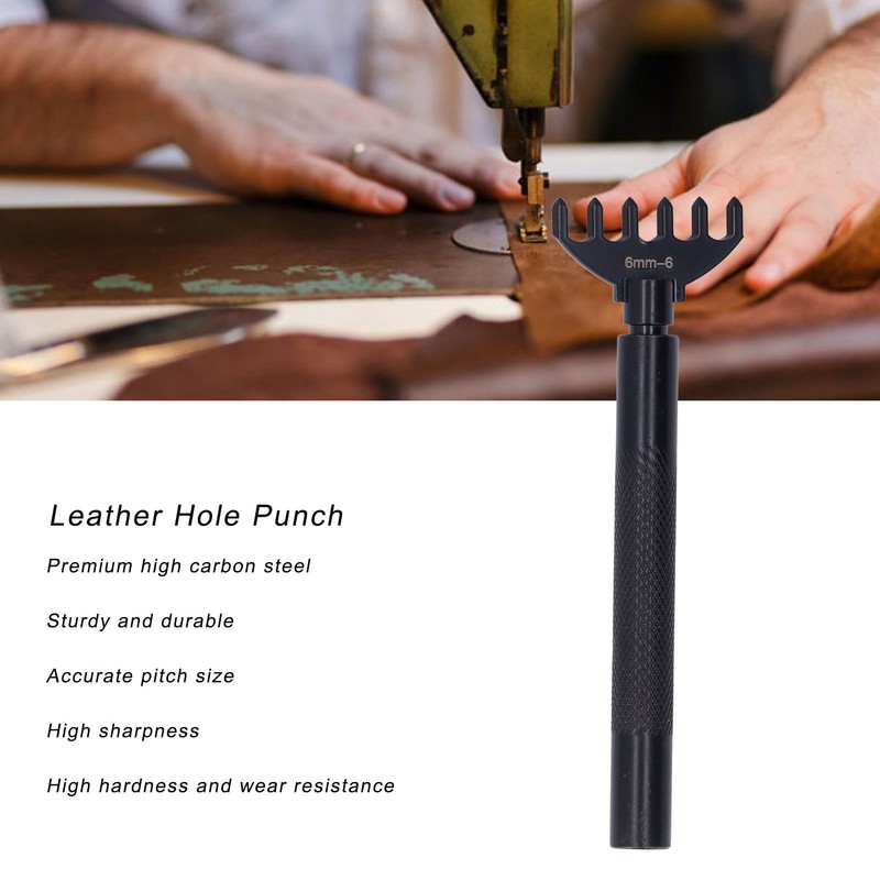 Leather Hole Punch 10 Punch Tips High Carbon Steel Wear