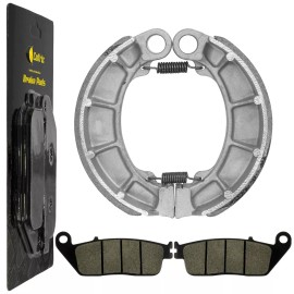 Caltric Front Brake Pads & Rear Brake Shoes for Honda VT600C Shadow 600 VLX 1994-2003
