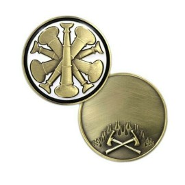 FIRE CHIEF RANK 1.75" CHALLENGE COIN