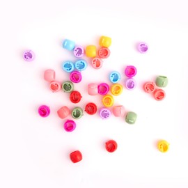 RED by Kiss 36 Pieces Kids Mini Claw Barrettes, Self-Hinge Plastic Hair Clips for Girls Toddler Kids Baby, 80s 90s Cute Colorful Hair Pin Hair Accessories (Mini)