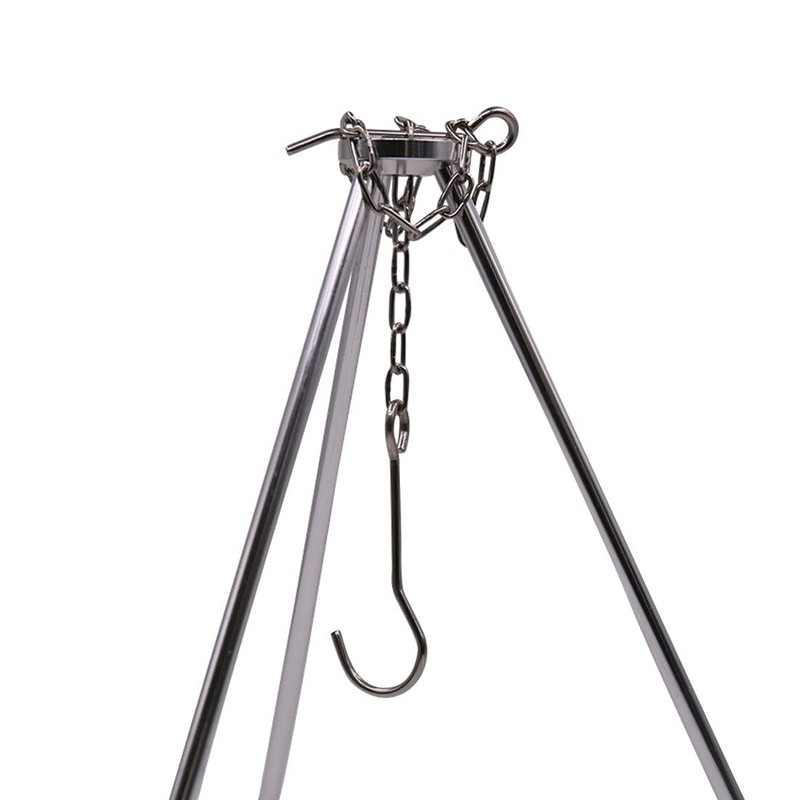 Rayeeley Portable Mini Camping Tripod Campfire Cooking Dutch Oven Tripod