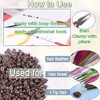 200 PCs Light Blonde Micro Ring Beads 5mm - Invisible
