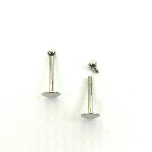 Unbranded 16g 3/8" Surgical Steel Ball Labret Internally Threaded Monroe