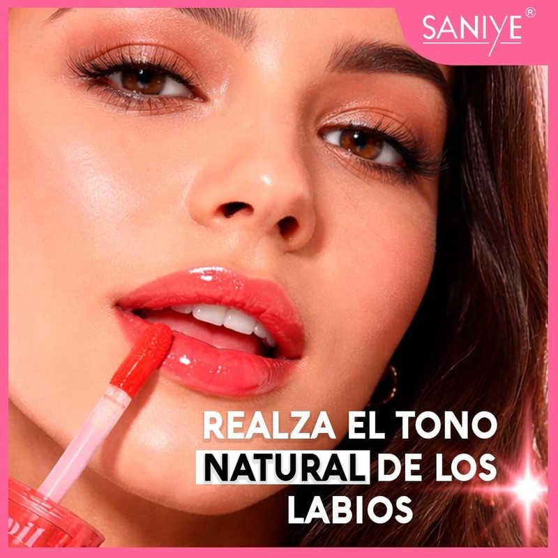 SANIYE Tinta para Labios Oil Tint, Larga Duración, Hidratante, No