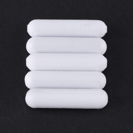 Magnetic Stirrer, 5-Piece White Magnetic Stirrer Rod Type C, PTFE Laboratory Stirrer, Mixer Floa Laboratory Spinner with Corrosion Resistance and High Temperature Resistance for Magnetic Mixers (C7 x