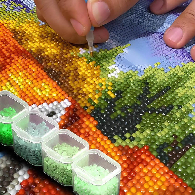 SimautHawk 1 Pack,28 Grids, Painting Bead Storage Containers, Arts Crafts