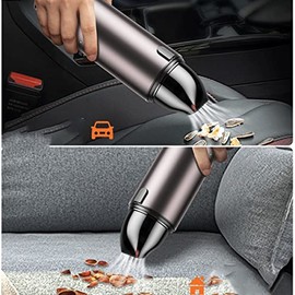 Aspiradora de automóviles, aspiradora de Mano inalámbrica portátil, 120W Alta Potencia, 500 0PA Fuerte succión, Uso húmedo y seco for casa, automóvil 