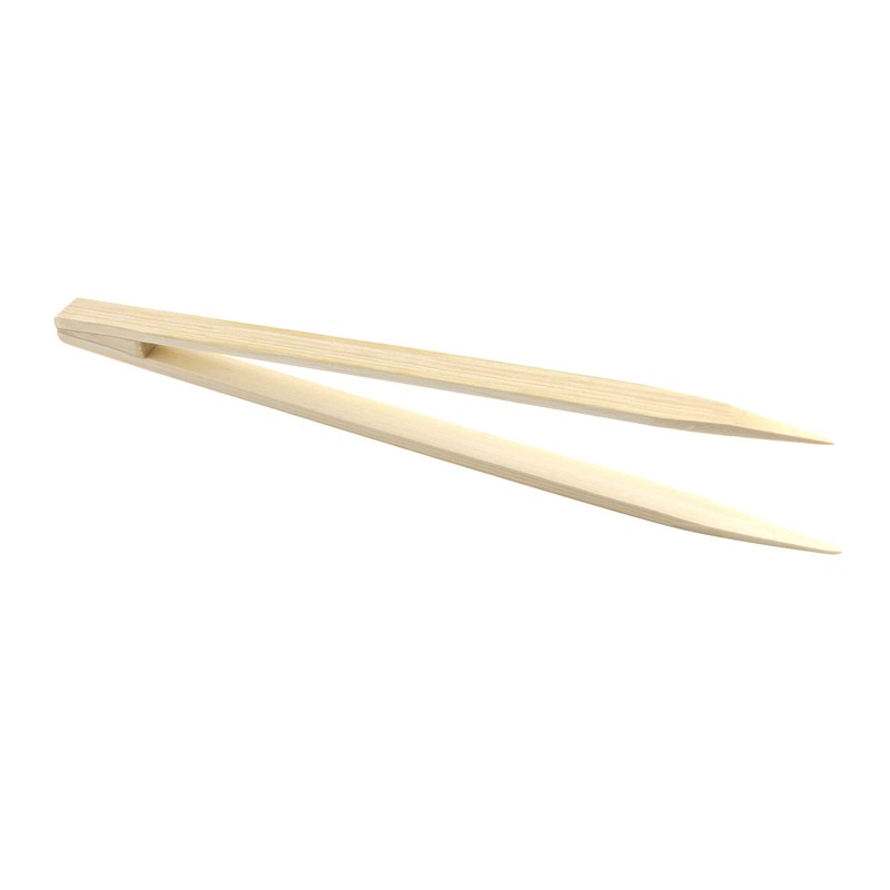 2 PCS Bamboo Tweezer, Chinflly 10 Inch Anti Static Forceps