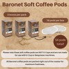 Baronet Coffee Pods [Butter Pecan-54 Pods] Flavored Single Cup Use,