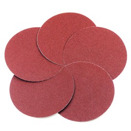 Utoolmart PSA Sanding Discs, 5-inch 150 Grits Self Stick Adhesive Back Sandpaper, No-Hole Aluminum Oxide Sanding Paper, for Random Orbital Sander, Wood, Metal Polishing, 5 Pcs