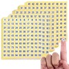 Clofiak 7500 Pcs 1-500 Round Number Sticker Labels, 0.4 Inch,