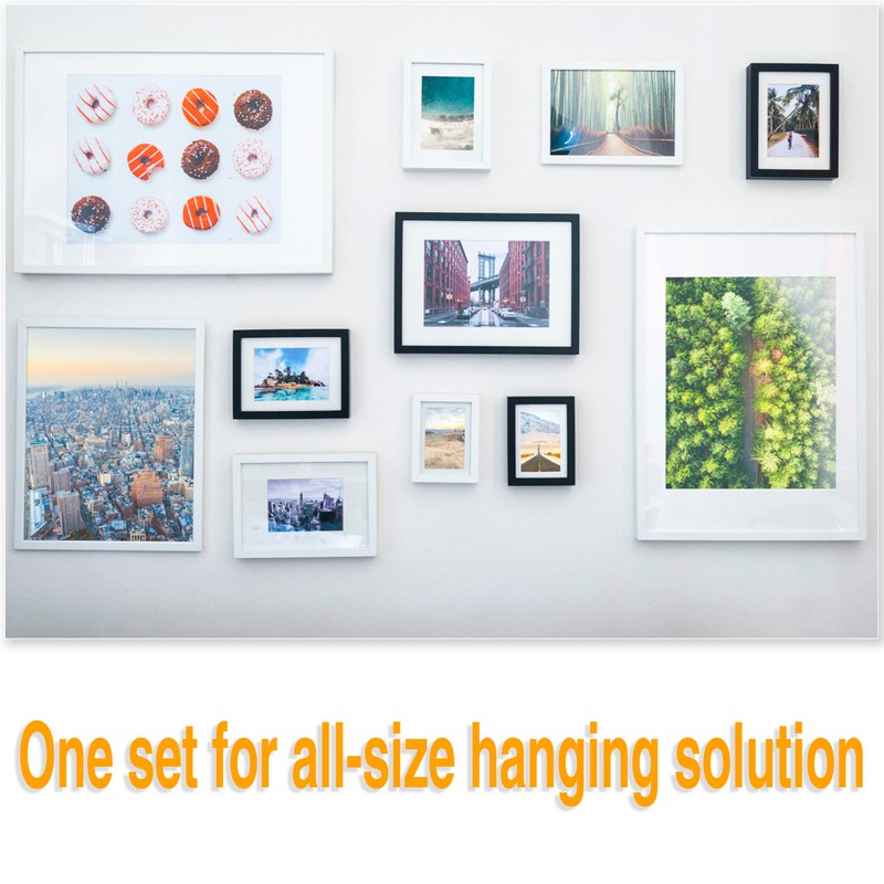 KURUI Hardware Nails for Hanging Pictures Assorted Kit,700pc Black Picture