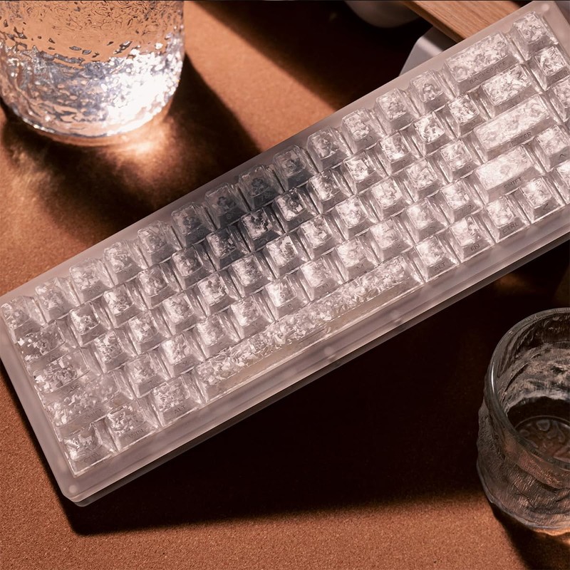 119 Keys Transaprent Forged Carbon Keycaps for Cherry Mx Switches