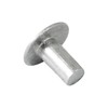 3/16" Diameter X 3/8" Length Brazier Head Solid Aluminum Rivets,