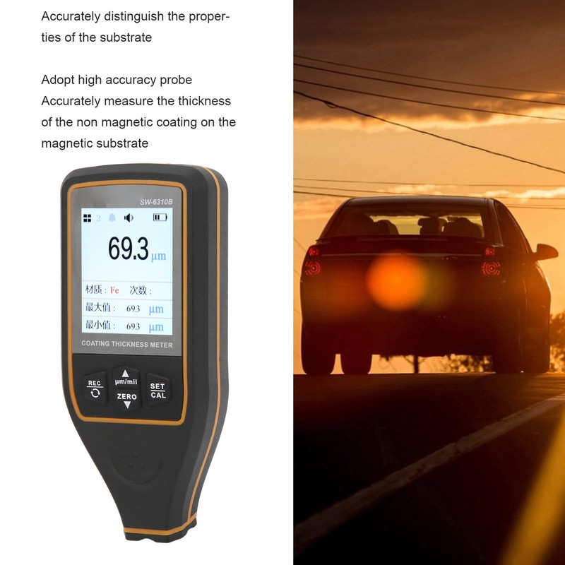 Coating Thickness Gauge High Accuracy Paint Film Meter Automotive Paint