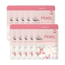 Farmstay Visible Difference Mask Pack Pearl 10 Sheets / 비저블 디퍼런스 마스크팩 진주 10매