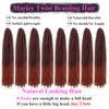 Marley Twist BraidIng Hair, Cuban Twist, 18 In,8 Packs,1B/350