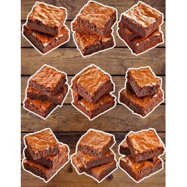 Unbranded Brownies Die Cut Vinyl Stickers Set Scrapbooking Laptop Waterbottle