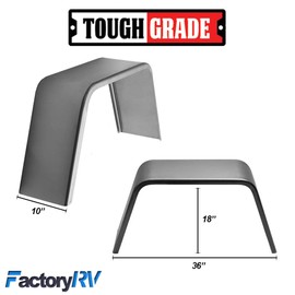 ToughGrade 2-Pack Steel Smooth Flat Top Fender 10" X 36" X 18"