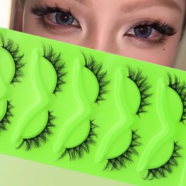 5 pairs Wispy Cat Eye Lashes Wispy False Eyelashes Natural look Eyelashes (XX1)