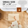 TYUU Boho Bathroom Rugs, Super Absorbent Non Slip Waffle Bath