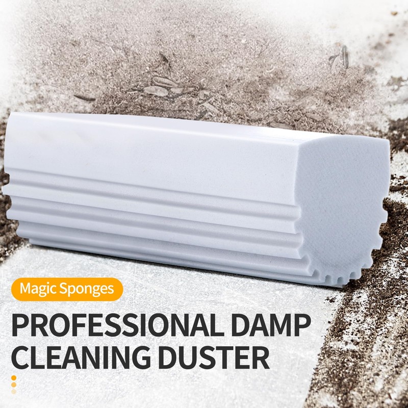 COBETE Damp Clean Duster Sponge,4pack Magic Sponge Eraser,Reusable Damp Dusting