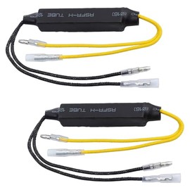 Motorrad-LED-Lastwiderstand, 2 Stück, 12 V, 21 W, universeller Blinker-Adapter, Fix Hyper-Flash-Fehler für Motorrad, Roller, ATV und Quad, schnell montierbar, 8Ω Blinker-Reparatur-Set