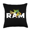 JRRTS German Blue Ram Cichlid Aquarium Fish Keeper Throw Pillow,