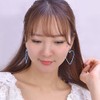 Paris Kids Earrings Heart Color Frame Red Pink Blue Yellow
