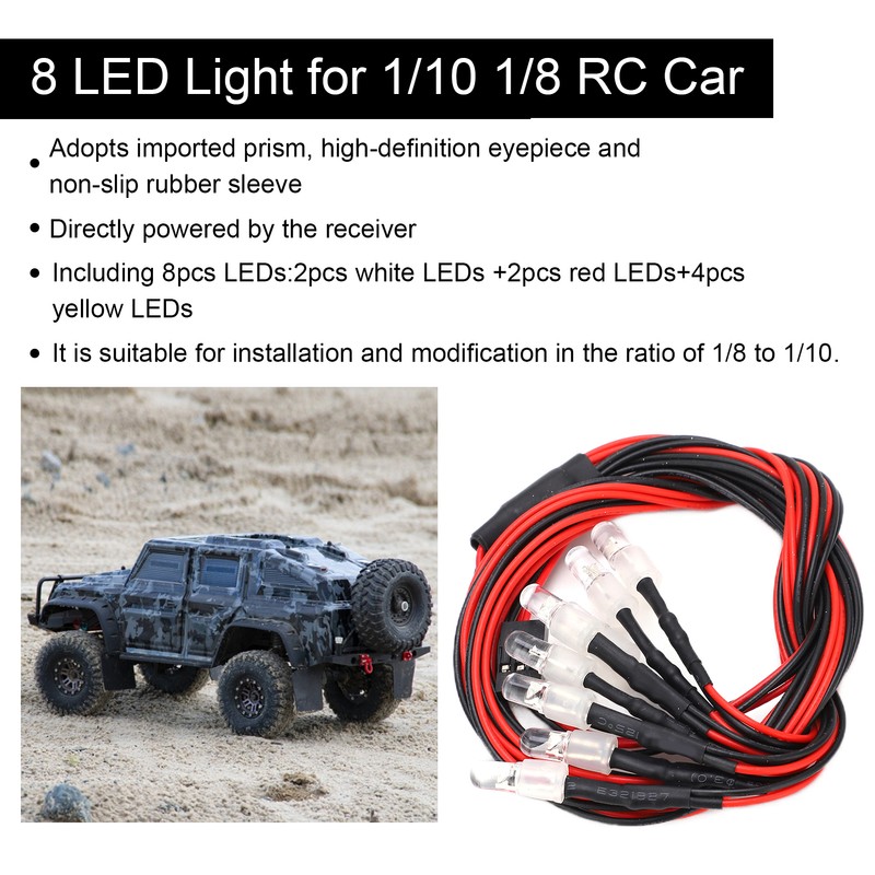 RC Model Car Lights General Purpose Modified LED Lights Accessories