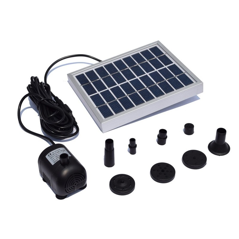 2W Solar Bird Bath Fountain Pump, Solar Water Decorative Fountain