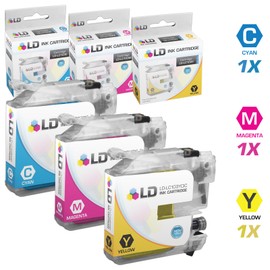 LD Compatible Ink Cartridge Replacement for Brother LC103 High Yield (Cyan, Magenta, Yellow, 3-Pack)