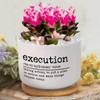 DecStic Execution Definition Ceramic Planters Bible Verse Planters for Outdoor