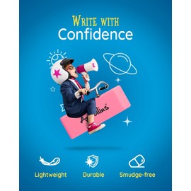 Pink Erasers Pack of 150 - Large Size, Latex & Smudge Free - Bulk School Supplies for Classrooms, Teachers, Homeschool, Office, Art Class, and More!