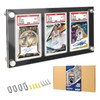 Black 35PT Graded Card Display Wall Mount with Screw -