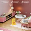 Angoily Yellow Warning Sign 5 Pieces Miniature Caution Wet Floor