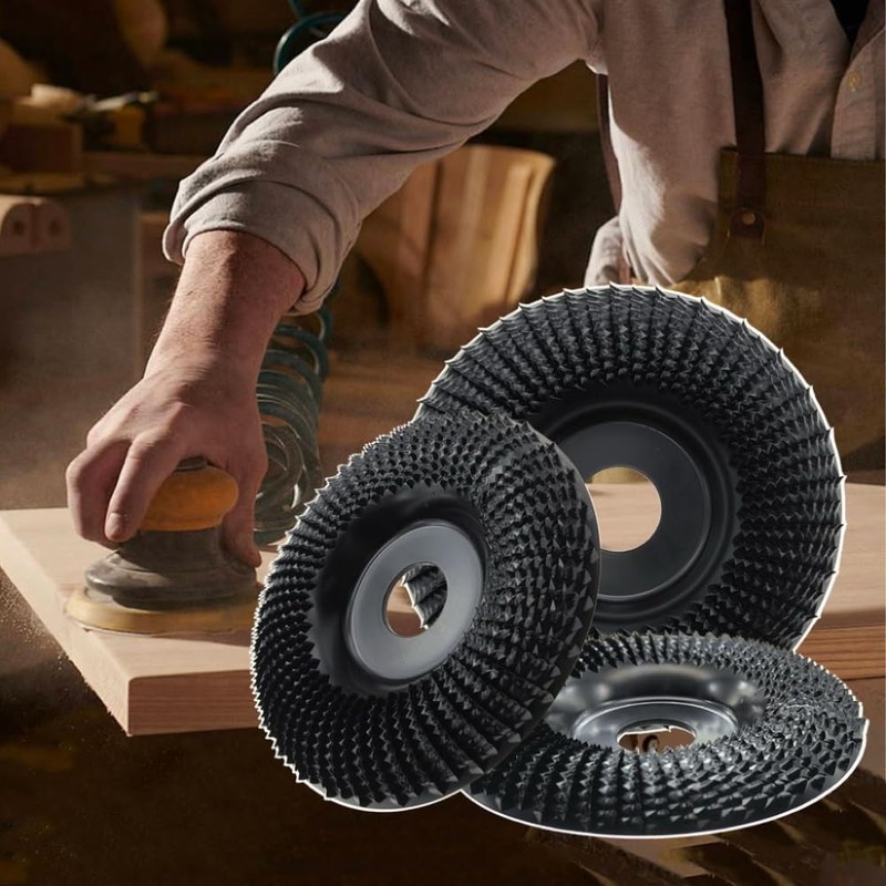 3-Pack Wood Carving Disc 4.5 Inch Wood Shaping Wheel Titanium