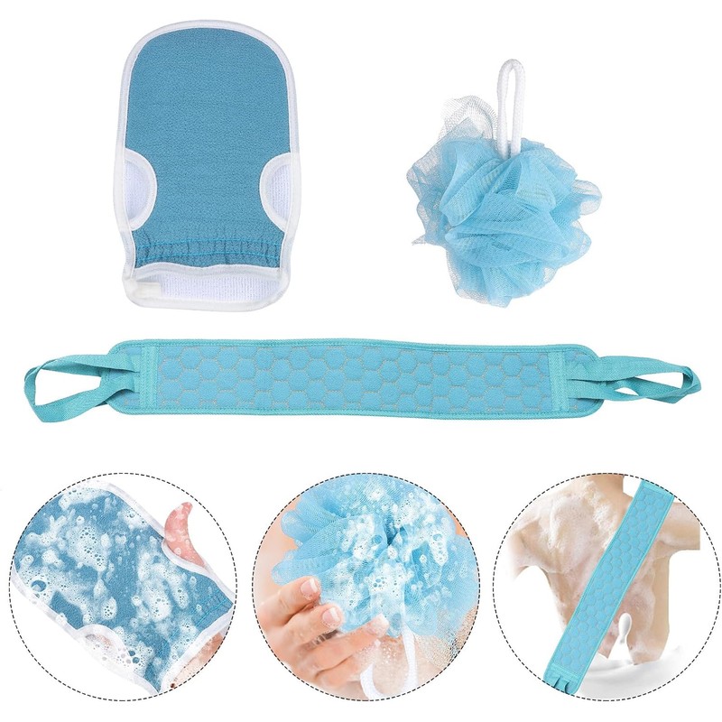 Guantes Exfoliantes de Baño FUOYLOO – Limpieza Profunda Diaria y