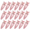20 Pcs Butterfly Snap Hair Clips - Pink Butterfly Hairpins,