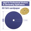 JLD 7" Sanding Disc, 60 Grit Blue Zirconia Sticky, for