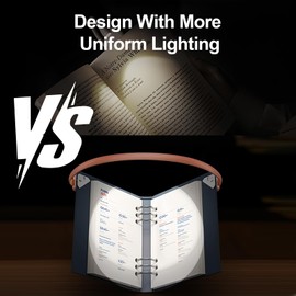 12 LED Rechargeable Book Light for Reading in Bed - Eye Caring 9 Color Temperatures,Stepless Dimming Brightness,80 Hrs Runtime Small Lightweight Clip On Book Reading Light for Studying,Bedtime Reading