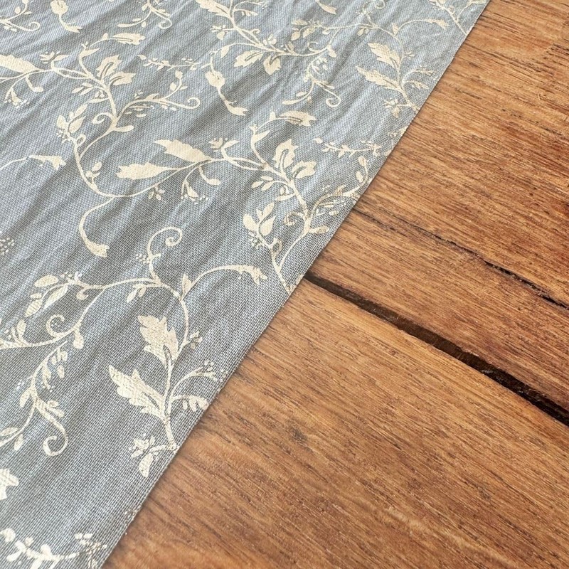 Sage Green And Gold Vine Table Runner, Flower Covering Table