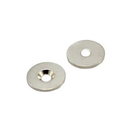 FIRST4MAGNETS Countersunk Steel Disc for Using Magnets, Hang Artwork or Noticeboards - 20mm Dia x 2mm Thick x 4mm Hole - Pack of 50