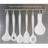 Reston Lloyd 05306M Calypso Basics 100% Melamine, Spoon, White (Pack