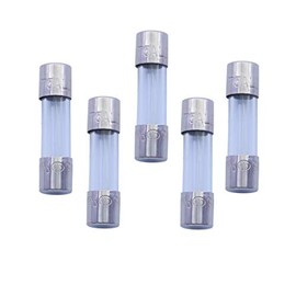 VG_S 5 pcs. of T5AL250V, T5A 250V, Cartridge Glass fuses 5X20mm, 5A 250V, Slow-Blow New