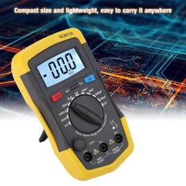 Digital Capacitance Meter, 0.1pF - 20000uF Professional Capacitor Tester Portable Manual Range Measure Tool Handheld mF uF Circuit Measuring Gauge LCD Display High Accurate Low Power Consumption
