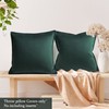 PiccoCasa Decorative Velvet Throw Pillow Covers Pack of 2, Square